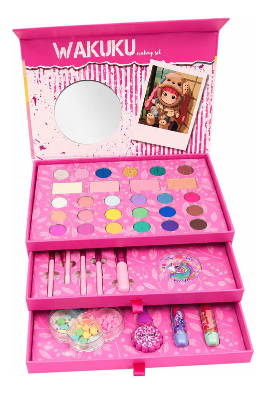 Maleta De Maquillaje Niñas Set Maquillaje 3 Cajones