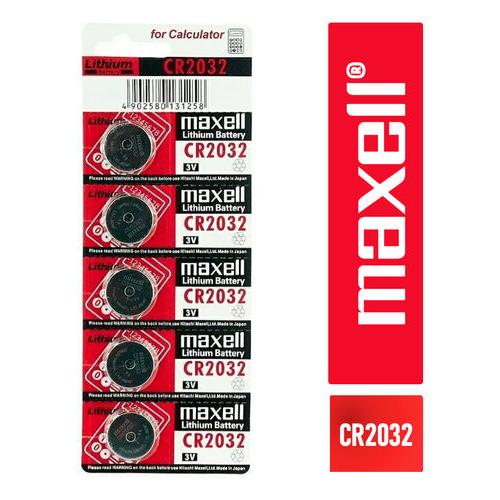Pack Por Tira (5 Pilas Tipo Boton ) / Maxell Cr2032