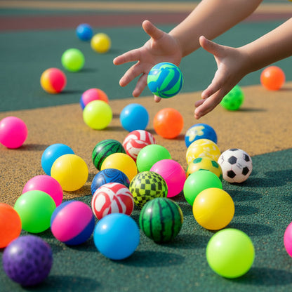 Pack 25 Pelotas Saltarinas 30mm Juguete Sorpresa Cumpleaños