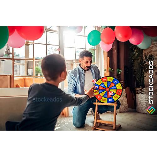 Juego Tiro Al Blanco Infantil Tablero De Dardos 36x36cm