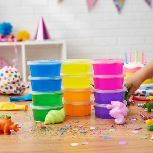 Pack 12 Slime Colores - Juguete Sorpresa Cumpleaños