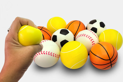 Pack 6 Pelotas Antiestrés - Juguete Sorpresa Relajación