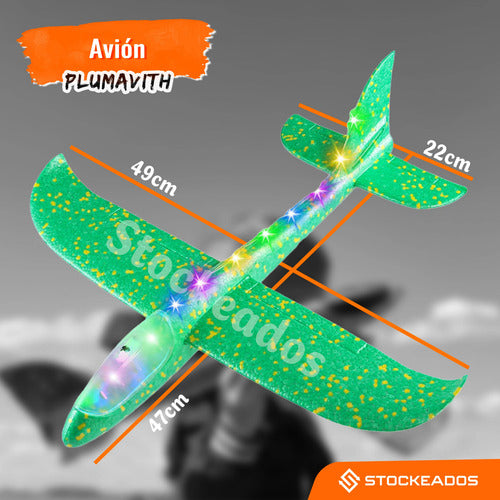 Pack 3 Avion Aviones Planeador De Plumavit Colores Surtidos