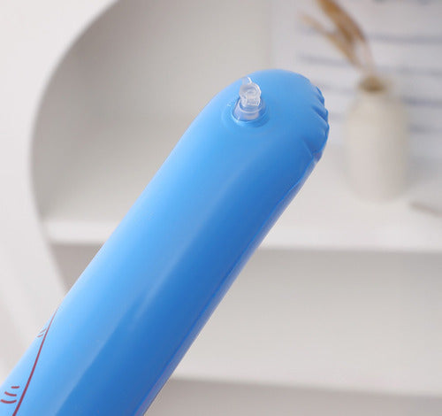 Juguete Inflable Conejo 110cm Celeste Rosado Niños