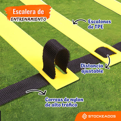 Escalera Velocidad Coordinación Entrenamiento 12 Escalones