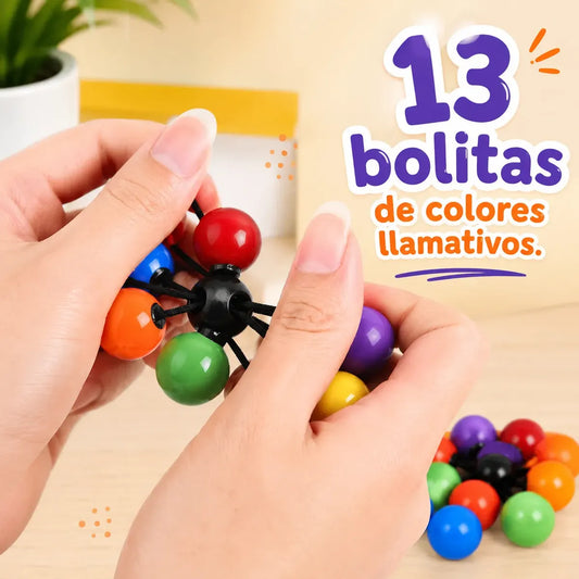 Juguete Molecula Sensorial Niños Fidget Toys Tdah 13 Bolitas Surtido