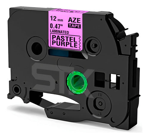 Cinta Tze-MQF31 Brother Alternativa 12mmx8m Lila