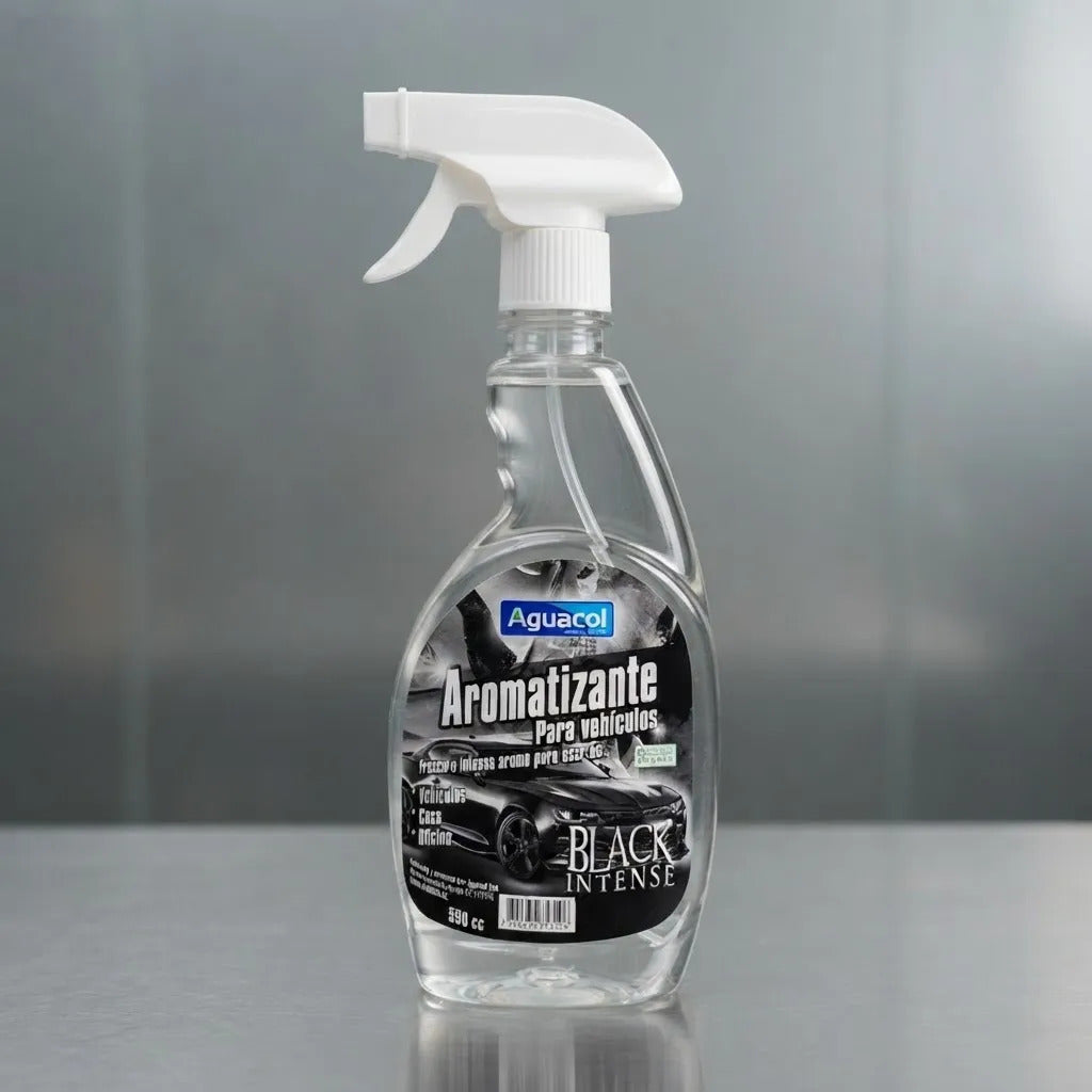 Aromatizante Aguacol Black Intense 550cc para Auto y Ambientes