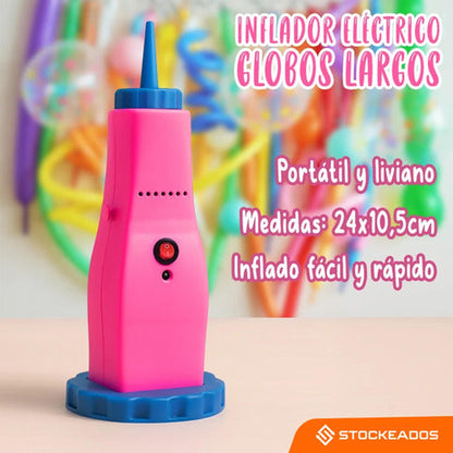 Inflador Eléctrico Para Globos Largos Decoración