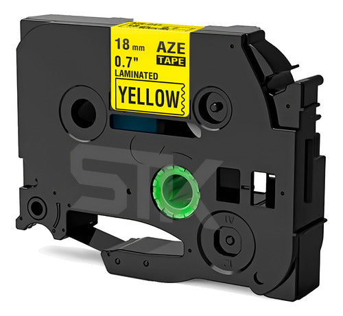 Cinta Tze-641 Brother Alternativa 18mmx8m Amarilla