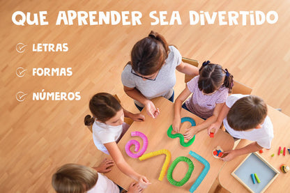 Pack 10 Tubos Pop It Juguete Sensorial Antiestrés Cumpleaños