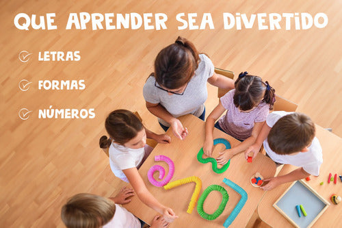 Pack 10 Tubos Pop It Juguete Sensorial Antiestrés Cumpleaños