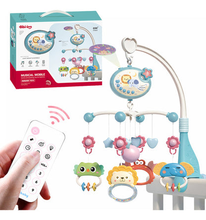 Móvil Bebé Musical Y Proyector De Luces 360 Cuna Celeste