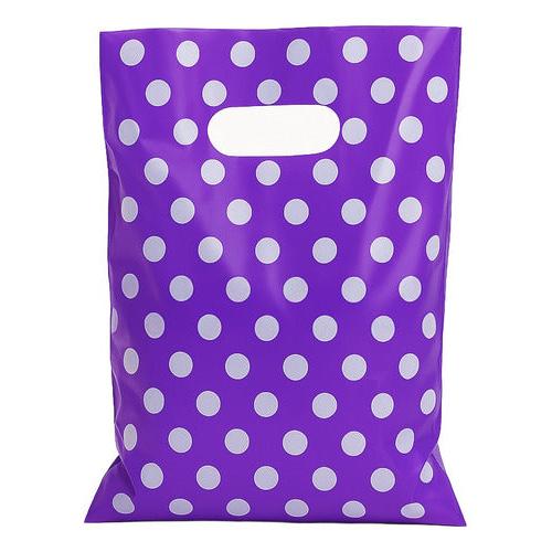 Pack 50 Bolsas Con Lunares Para Cumpleaños 20x30 Cm