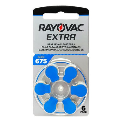 Pack 6 Pila Audifono Tamaño 675 Rayovac Extra Advanced