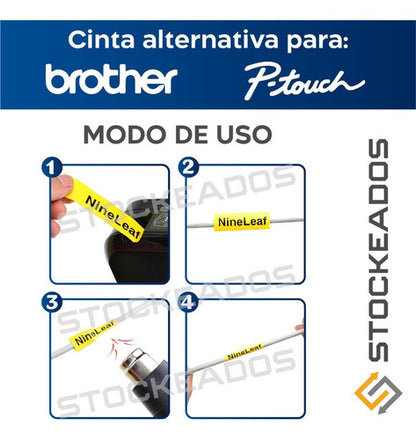 Cinta Termocontraible Alternativa Brother Hse-231 / 631 12mm