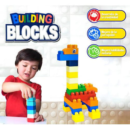 Bloques Construcción Medianos Juguete Educativo 100 Piezas