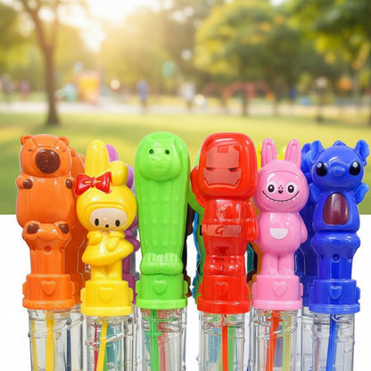 Pack 24 Burbujas Vara 25cm Para Niños Diseños Cumpleaños