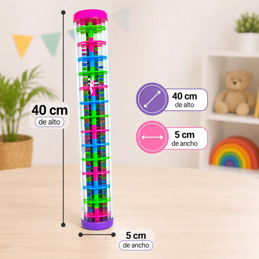 Palo De Lluvia 40cm Sonido Sensorial Para Niños Montessori Color Surtido