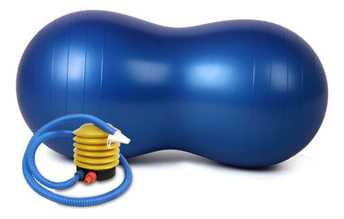 Balón Ovalado Pilates Yoga Tipo Maní 90x45cm Rehabilitación