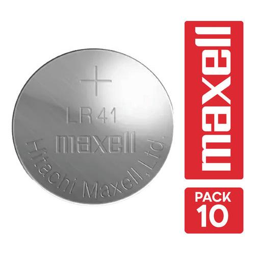 Pack 10 Pilas Lr41 Ag3 Maxell Alcalina 1.5v