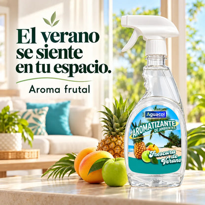 Aromatizante De Auto Ambientes Aguacol Frescura De Verano Verde Frescura De Verano