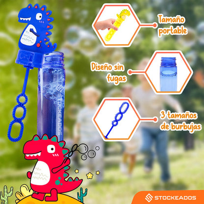 Pack 24 Mini Burbujas Dinosaurio Cumpleaños Niños