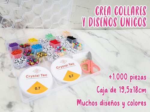 Juguete Set Para Hacer Pulseras Niñas Cuentas Mostacillas