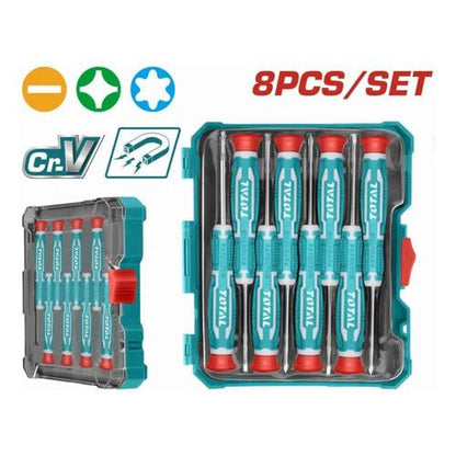 Set De 8 Destornilladores De Precisión Total Tht250826