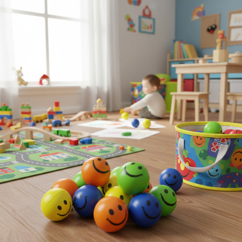 Pack 12 Pelotas Antiestrés - Juguete Sorpresa Relajación