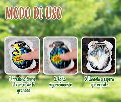 Pack 40 Bombas Granadas Explotan Sonido Sorpresas Cumpleaños