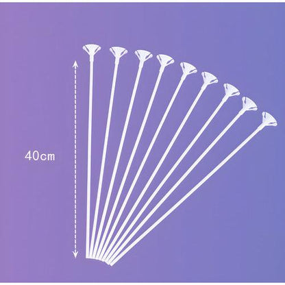 Pack 12 Varillas Blancas 40cm Con Copa