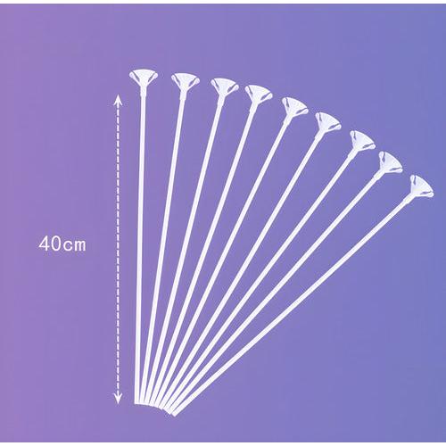 Pack 12 Varillas Blancas 40cm Con Copa