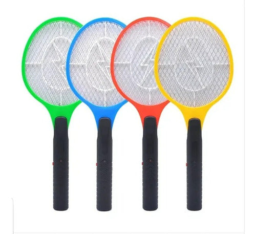 Raqueta Mata Moscas Eléctrico A Pilas Aa Matamosquito Zancudo
