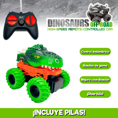 Auto Dinosaurio Control Remoto - Incluye Pilas