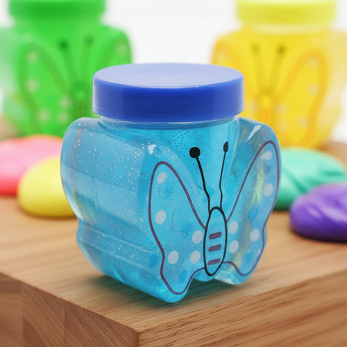 Pack 24 Slime Diseño Mariposa Colores Surtidos Juguete Niños