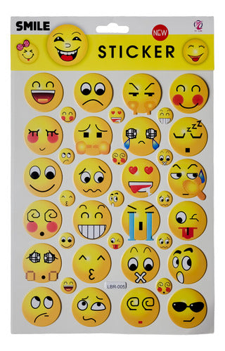 Pack 270 Stickers Adhesivos Diseños Emojis Surtidos