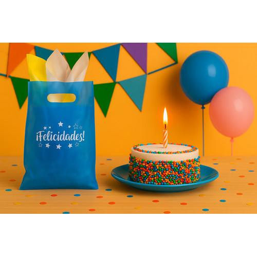 Pack 50 Bolsas De Cumpleaños Felicidades 20x30 Cm
