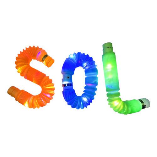Pack 6 Tubos Pop It Sensoriales con Luz LED – Juguete Antiestrés para Niños