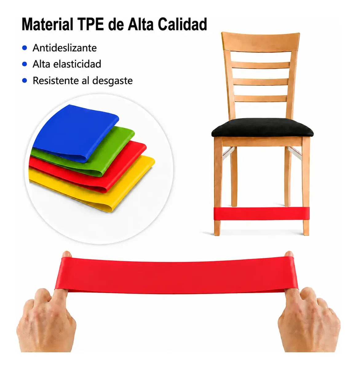 Cinta Banda Rebotadora Para Silla Hiperactividad Niños Tea Rojo