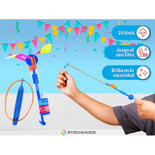 Pack 24 Voladores con Luz LED – Juguetes Sorpresa para Cumpleaños