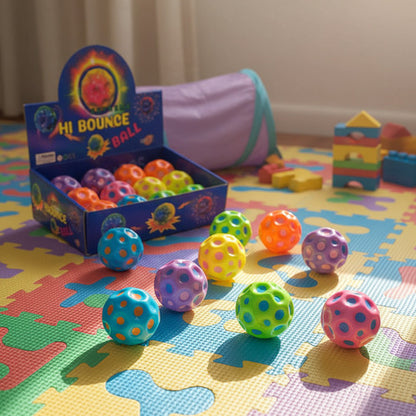 Pack 12 Pelotas Asteroide De Rebote Alto Juguete Sensorial