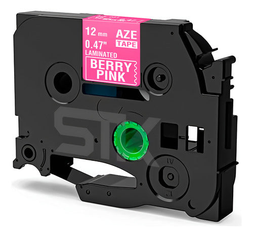 Cinta Tze-MQP35 Brother Alternativa 12mmx5m Rosa