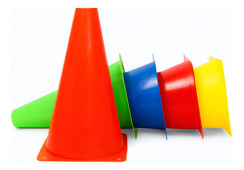 10 Conos De Entrenamiento 23cm Crossfit Deporte/tráfico