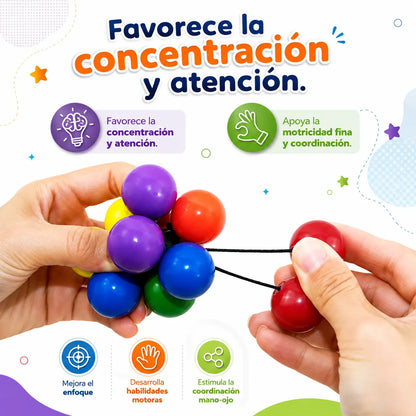 Juguete Molecula Sensorial Niños Fidget Toys Tdah 13 Bolitas Surtido