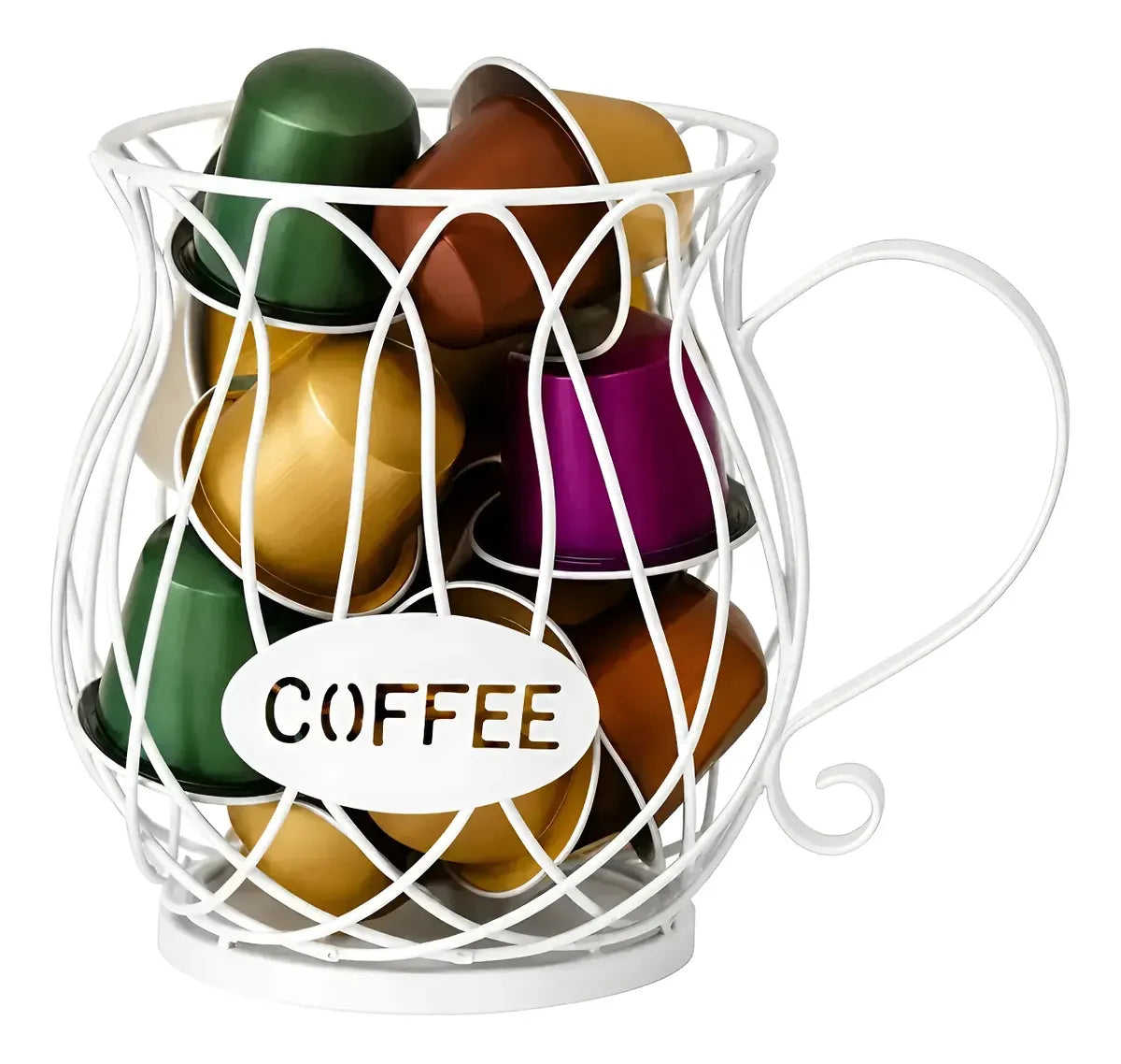 Organizador Porta Cápsulas De Café Multiuso Blanco