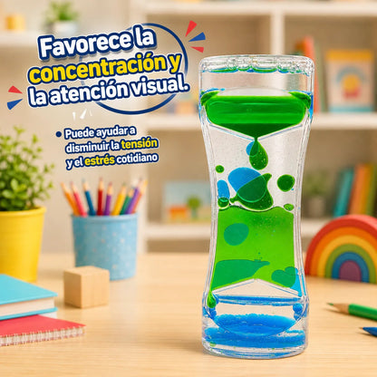 Reloj Sensorial Líquido de Gotas Antiestrés para Niños y Adultos
