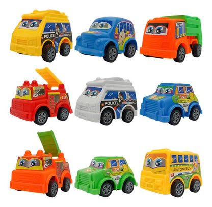 Pack 9 Autitos A Fricción - Juguete Sorpresa Cumpleaños