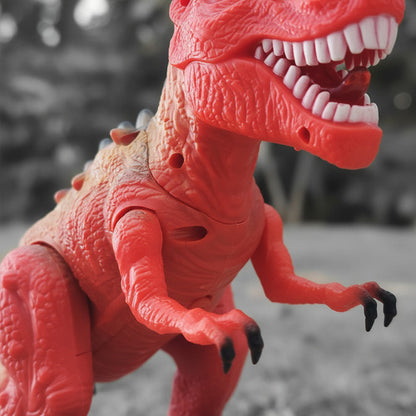 Dinosaurio T-rex Robot Juguete Niños Luces Led Y Sonido Rojo