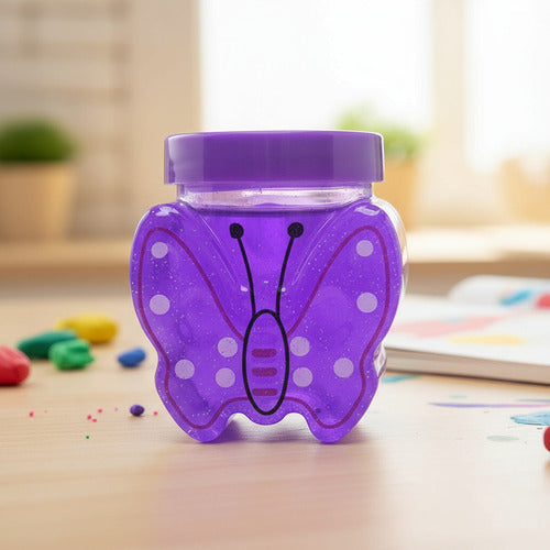 Pack 12 Slime Diseño Mariposa Colores Surtidos Juguete Niños